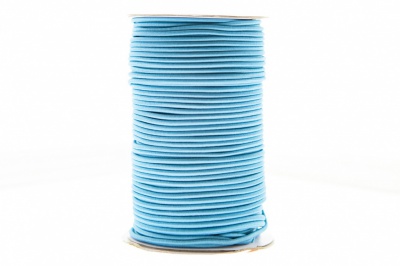0370-1301-Шнур эластичный 3 мм, (уп.100+/-1м), цв.168 - голубой - купить в Северодвинске. Цена: 464.31 руб.