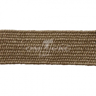 Тесьма отделочная полипропиленовая плетеная эластичная #2, шир. 40мм, цв.- соломенный - купить в Северодвинске. Цена: 50.99 руб.