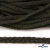 Шнур плетеный d-6 мм круглый, 70% хлопок 30% полиэстер, уп.90+/-1 м, цв.1075-хаки - купить в Северодвинске. Цена: 588 руб.