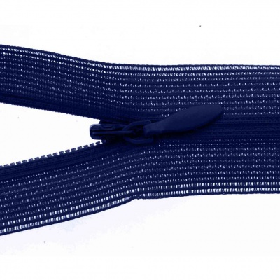 Молния потайная Т3 919, 60 см, капрон, цвет т.синий - купить в Северодвинске. Цена: 10.13 руб.