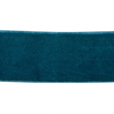 Лента бархатная нейлон, шир.25 мм, (упак. 45,7м), цв.65-изумруд - купить в Северодвинске. Цена: 981.09 руб.