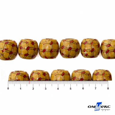 0189-Бусины деревянные "ОмТекс", 17 мм, упак.50+/-3шт - купить в Северодвинске. Цена: 83.66 руб.