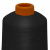Нитки текстурированные кручёные, намот. 15 000 м, цвет чёрный - купить в Северодвинске. Цена: 237.24 руб.