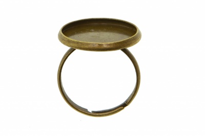 Заготовка для рукоделия металлическая фигурная для кольца 15мм - купить в Северодвинске. Цена: 7.44 руб.