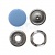 Кнопка рубашечная (закрытая) 9,5мм - эмаль, цв.182 - св.голубой - купить в Северодвинске. Цена: 5.74 руб.