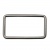 Рамка металлическая прямоугольная, 40 х 15 мм- тём.никель - купить в Северодвинске. Цена: 4.60 руб.