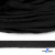 Шнур плетеный d-8 мм плоский, 70% хлопок 30% полиэстер, уп.85+/-1 м, цв.- чёрный - купить в Северодвинске. Цена: 735 руб.