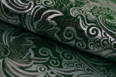 Ткань костюмная жаккард, 135 гр/м2, шир.150см, цвет зелёный№4 - купить в Северодвинске. Цена 441.94 руб.