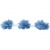 Тесьма плетеная "Рюш", упак. 9,14 м, цвет голубой - купить в Северодвинске. Цена: 45.87 руб.