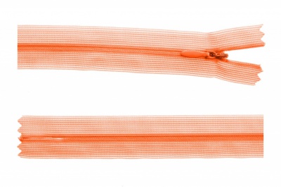 Молния потайная Т3 849, 20 см, капрон, цвет оранжевый - купить в Северодвинске. Цена: 5.12 руб.