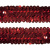 Тесьма с пайетками 3, шир. 30 мм/уп. 25+/-1 м, цвет красный - купить в Северодвинске. Цена: 1 098.48 руб.
