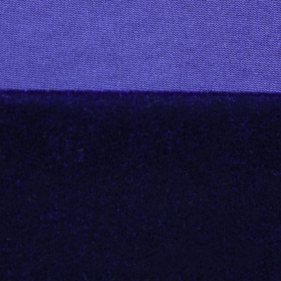 Бархат стрейч №14, 240 гр/м2, шир.160 см, (2,6 м/кг), цвет т.синий - купить в Северодвинске. Цена 740.88 руб.