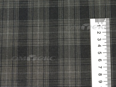 Ткань костюмная клетка 25235 2004, 185 гр/м2, шир.150см, цвет серый/бел - купить в Северодвинске. Цена 