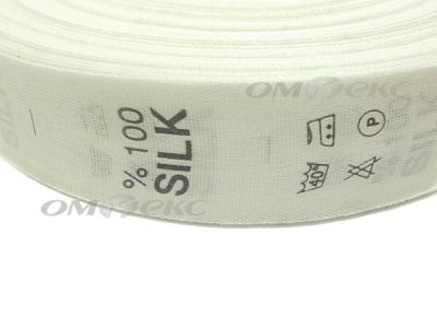 Состав и уход за тк.100% Silk (1000 шт) - купить в Северодвинске. Цена: 520.46 руб.