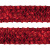 Тесьма с пайетками 3, шир. 35 мм/уп. 25+/-1 м, цвет красный - купить в Северодвинске. Цена: 1 308.30 руб.